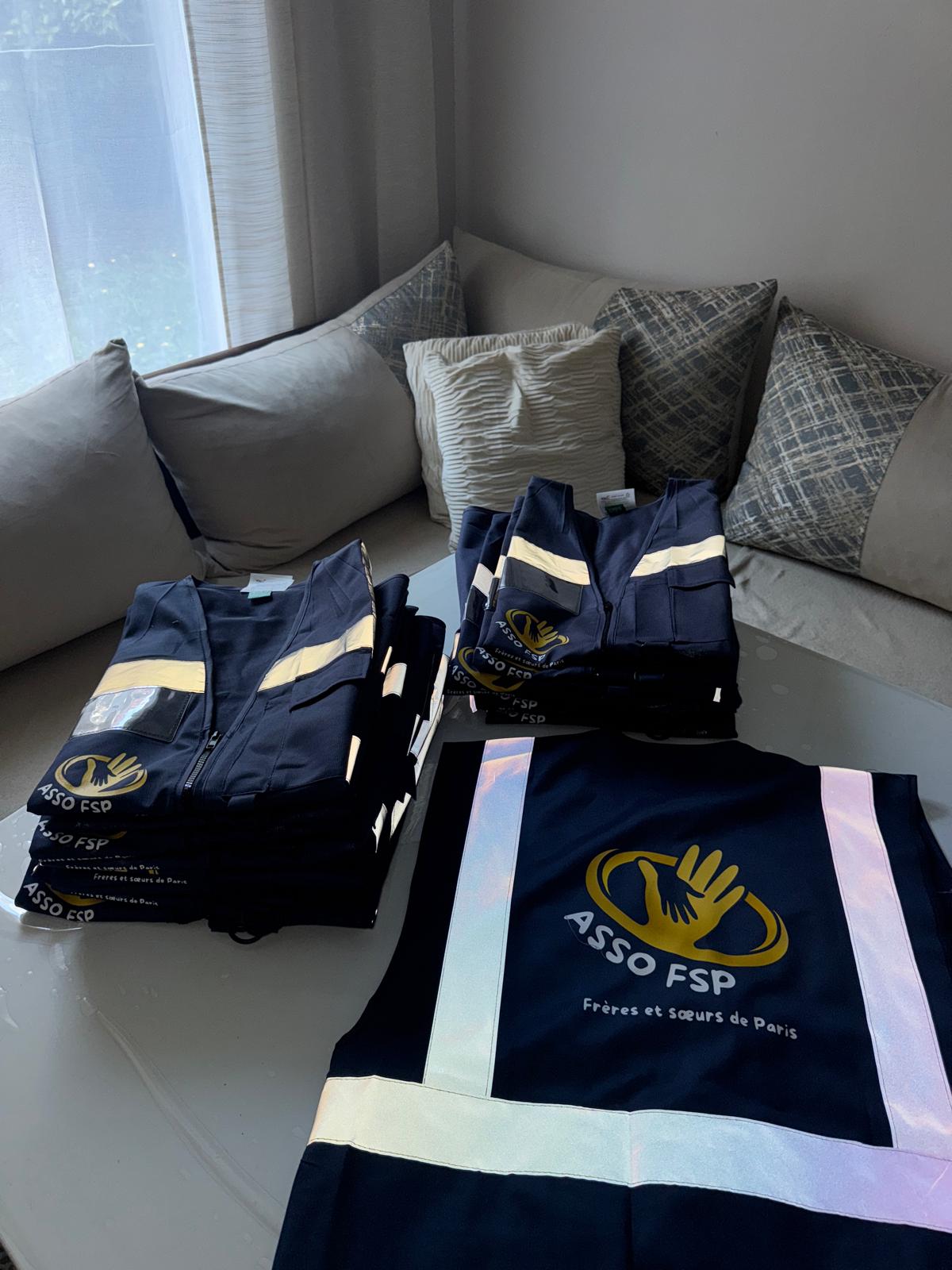 Gilet haute visibilité personnalisé pour association Sayama Custom